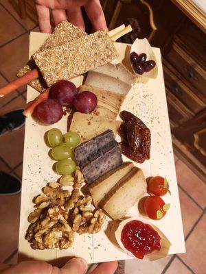 Vegan Cheese Board at CactusCat Bar in Barcelona