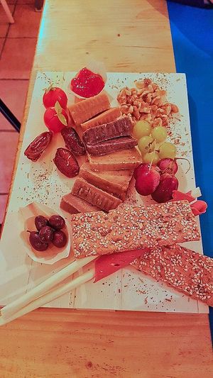 Cheese platter at CactusCat Bar in Barcelona