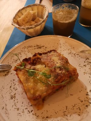 Lasagna  at CactusCat Bar in Barcelona