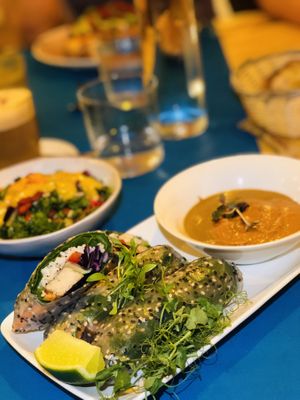 Summer rolls  at CactusCat Bar in Barcelona