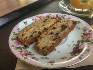 Little vegan biscuit things  at Laluna Cafe in Gunsan