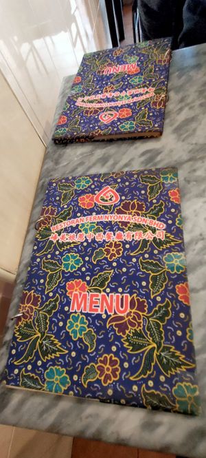 Menu at Ferm Nyonya in Tanah Rata