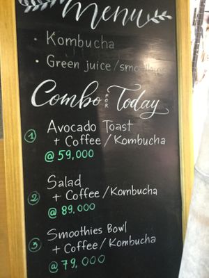 Specials board at The Kom in Hoi An