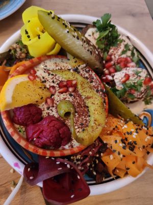 Falafel plate at Falla in Slupsk