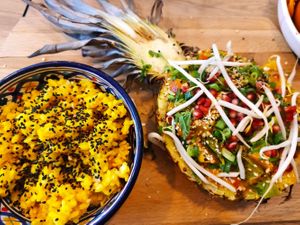 Curry in pineapple (summer edition) at Falla in Slupsk