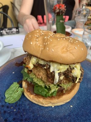 Vegan breakfast brioche   at Down to Earth in Glasgow