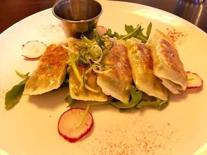 Vegan pot stickers at Arario Midtown in Reno