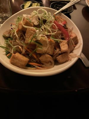 Japchae with tofu   at Arario Midtown in Reno