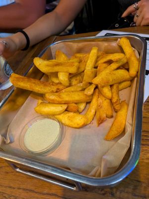 Piri Piri fries at Hoppiness Beer & Food in Warsaw