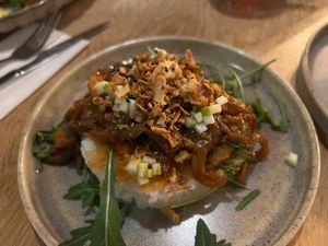 sushi rijst met champignons  at Luna in Stein