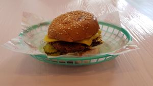 The Rosie Burger at Hello Rosie in Hamilton