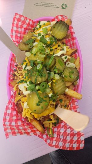 Cheeseburger loaded fries at Hello Rosie in Hamilton