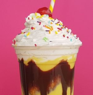 Banana Split Milkshake  at Hello Rosie in Hamilton
