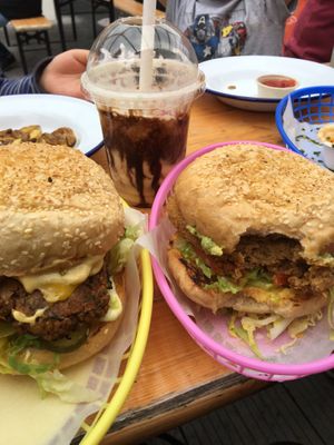 Burgers at Hello Rosie in Hamilton