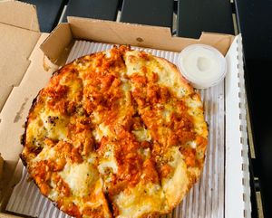 Delicious vegan pizza at Ohio Pie in Brunswick