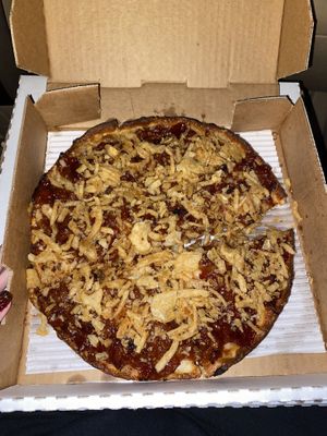 Vegan piggy bird  at Ohio Pie in Brunswick