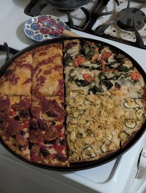 Four kinds of vegan at Ohio Pie in Brunswick