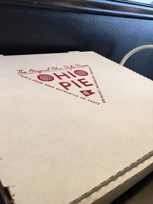 Pie carton at Ohio Pie in Brunswick