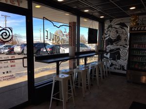 Window seating  at Ohio Pie in Brunswick