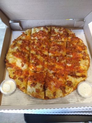 Vegan Firebird with Extra Buffalo Sauce at Ohio Pie in Brunswick