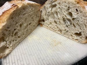 Crumb shot at Prasad Soul Food in Lahaina