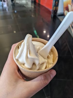 Ice cream for writing a review... at Vedang - green burger | Mall of Berlin in Berlin