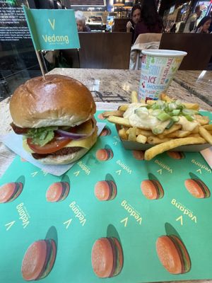   at Vedang - green burger | Mall of Berlin in Berlin
