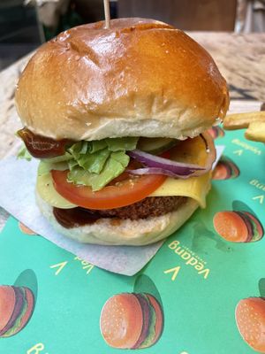   at Vedang - green burger | Mall of Berlin in Berlin