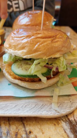Chick burger at Vedang - green burger | Mall of Berlin in Berlin