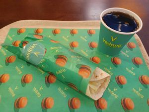 Vegan kebab 💚 at Vedang - green burger | Mall of Berlin in Berlin