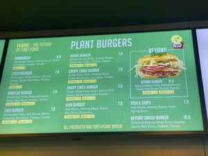 Menu  at Vedang - green burger | Mall of Berlin in Berlin