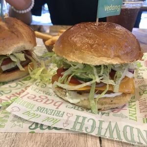 chicken burger ! at Vedang - green burger | Mall of Berlin in Berlin