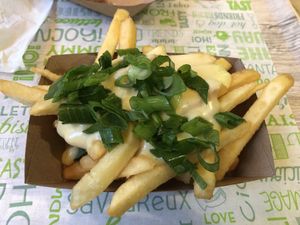 Cheese fries  at Vedang - green burger | Mall of Berlin in Berlin