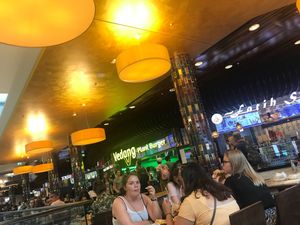 On the top floor in the mall at Vedang - green burger | Mall of Berlin in Berlin