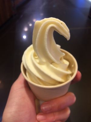 Complimentary ice cream for writing a review!  at Vedang - green burger | Mall of Berlin in Berlin