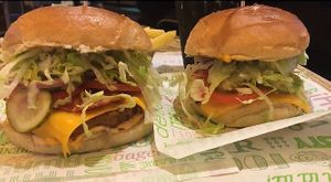 Cheese burgers at Vedang - green burger | Mall of Berlin in Berlin