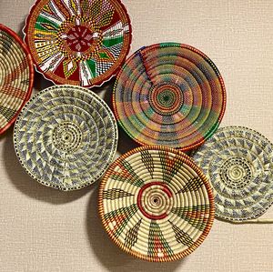 Ethiopian baskets  at Lucy Ethiopian in Las Vegas