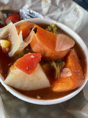 Vegetable soup at Juicy's Wellness Cafe in Murfreesboro