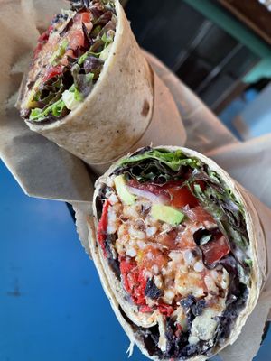 Power burrito at Juicy's Wellness Cafe in Murfreesboro