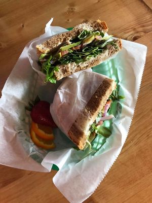 White bean Sandwich  at Juicy's Wellness Cafe in Murfreesboro