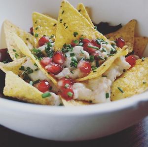 Vegan nachos. Amazing!  at Bar Hola Flora in Burgos