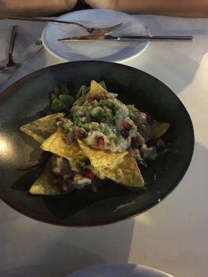 Nachos (vegan) at Bar Hola Flora in Burgos