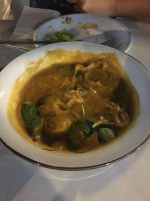Thai soup (vegan) at Bar Hola Flora in Burgos