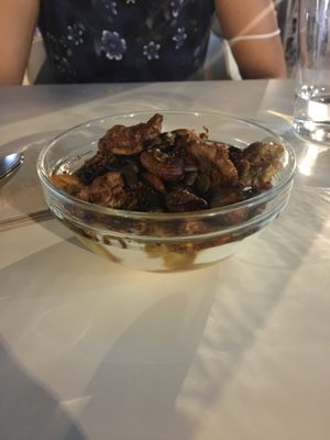 Yogurt de coco / coconut yogurt (vegan) at Bar Hola Flora in Burgos