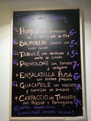 Tapas at El Ratón de Getaria in Madrid