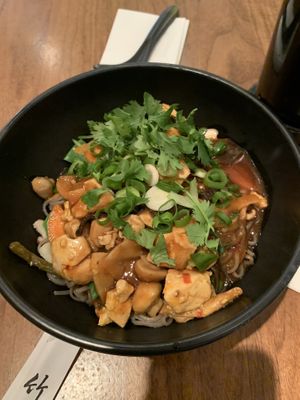 Tofu fried noodles   at Sasou in Munich