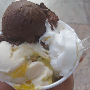 Had the three flavour cup. at Gelateria Ponte Pietra in Verona