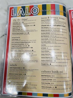 Lots of Veggie options. Be sure to tell your server as unlisted sauces can make items not vegan   at Lalo in Cincinnati