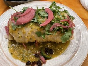 Teriyaki tofu and veggies burrito without queso fresco   at Lalo in Cincinnati