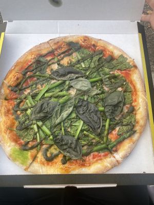 Helsinki Pizza (take out)   at POW - The Vegan Pizzeria in Copenhagen